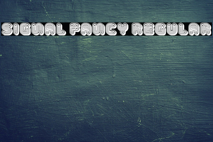 Signal Fancy Regular Font examples