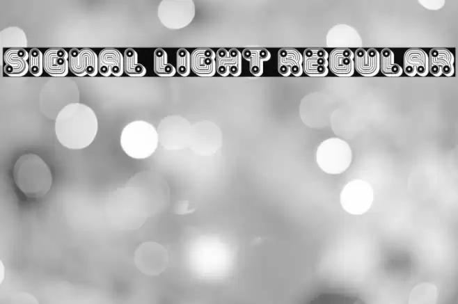 Signal Light Regular Font examples