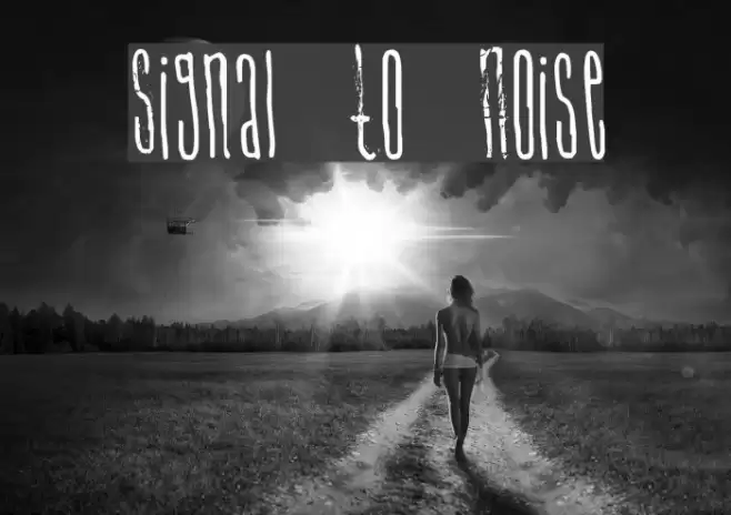 Signal To Noise Font examples