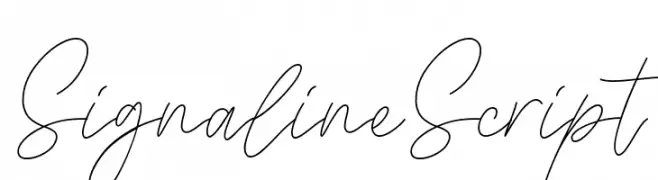 Signaline Script  Скачать бесплатные шрифты