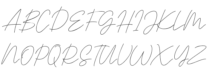 Signaline Script フォント 大文字