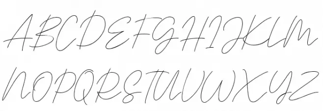 Signaline Script Polices MAJUSCULES