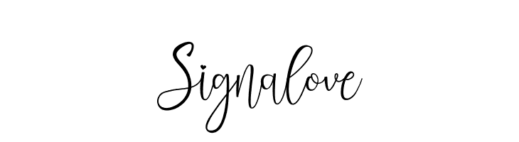 Signalove  नि: शुल्क फ़ॉन्ट्स डाउनलोड