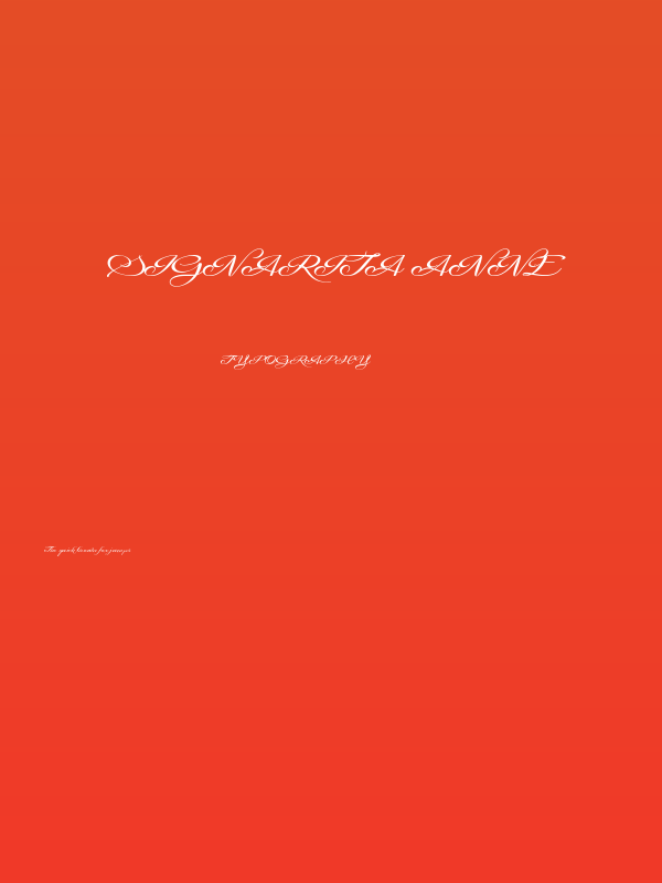 Signarita Anne Poster