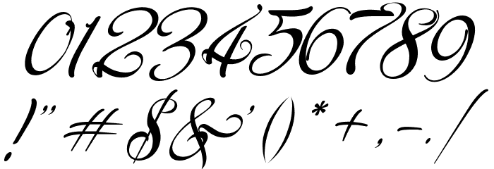 Signarita Chloe Font OTHER CHARS