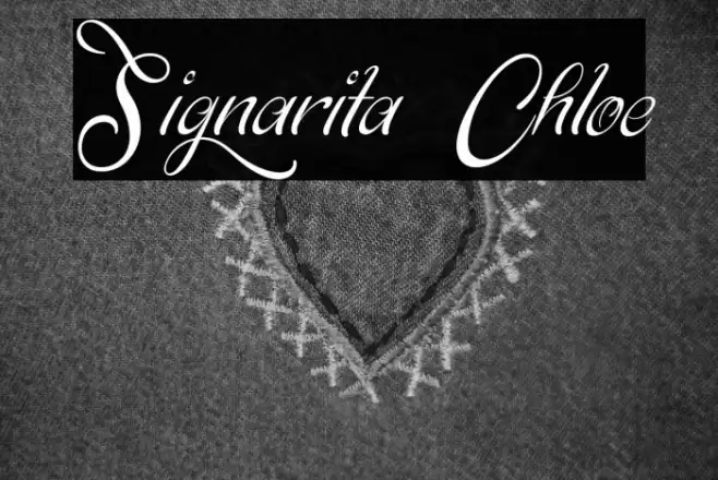 Signarita Chloe Font examples
