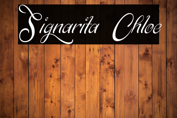 Signarita Chloe Font examples