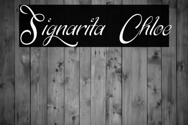 Signarita Chloe Font examples