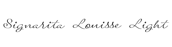 Signarita Louisse Light Font