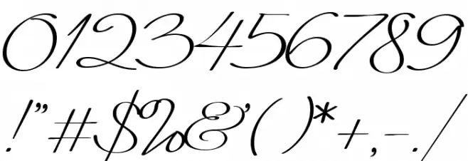 Signarita Louisse Light Font OTHER CHARS