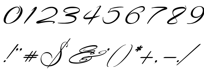 Signarita Zhai Font OTHER CHARS