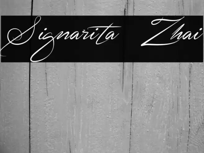 Signarita Zhai Font examples