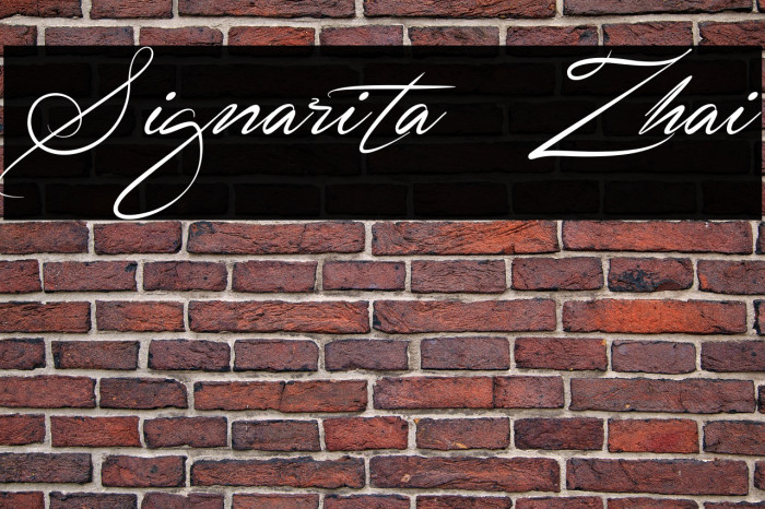 Signarita Zhai Font examples