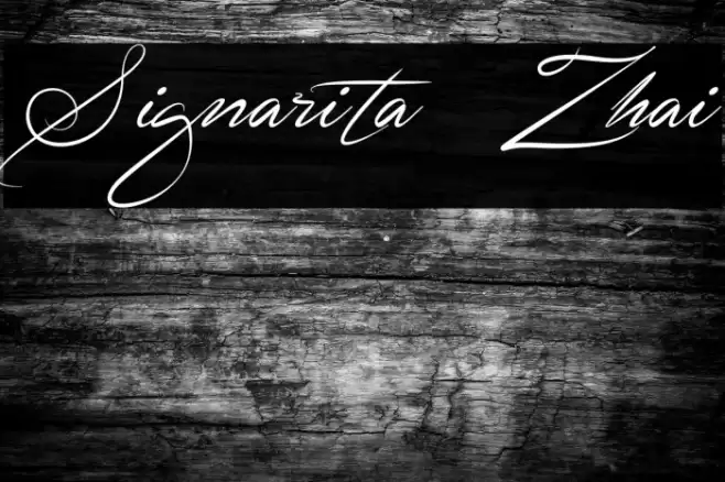 Signarita Zhai Font examples
