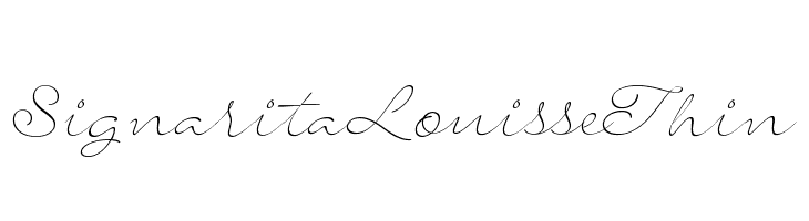 SignaritaLouisseThin Font