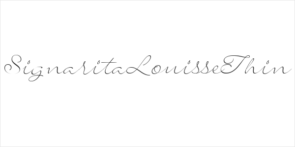 SignaritaLouisseThin Logo