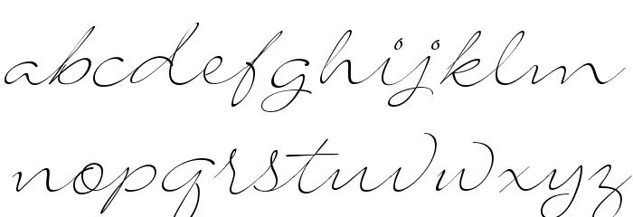 SignaritaLouisseThin Font LOWERCASE