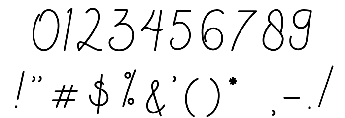 Signashine Font OTHER CHARS
