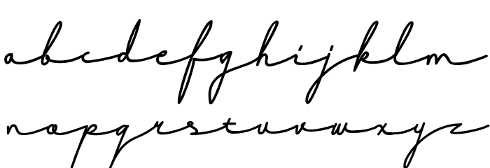 Signashine Font LOWERCASE