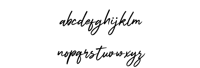 Signatey Italic Font LOWERCASE