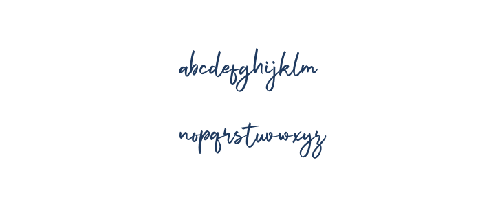 Signatey Regular Lowercase