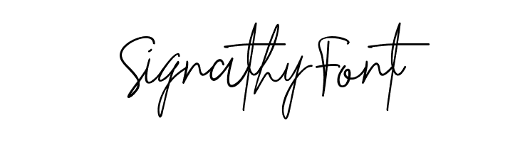 Signathy Font  नि: शुल्क फ़ॉन्ट्स डाउनलोड