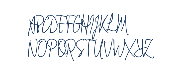 Signathy Font Uppercase