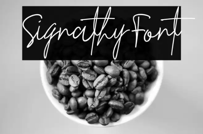 Signathy Font फ़ॉन्ट examples