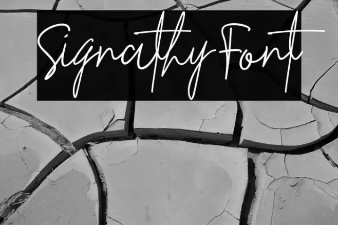 Signathy Font फ़ॉन्ट examples