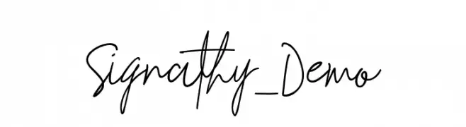 Signathy_Demo  नि: शुल्क फ़ॉन्ट्स डाउनलोड
