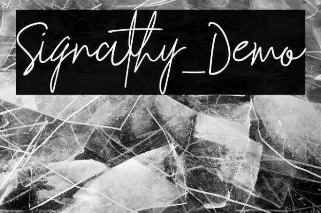 Signathy_Demo Font examples