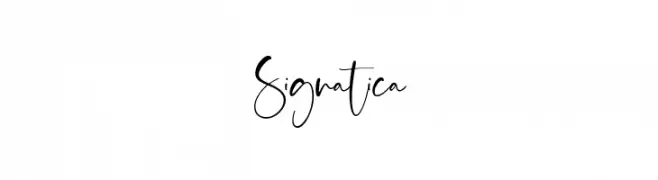 Signatica  تنزيل الخطوط