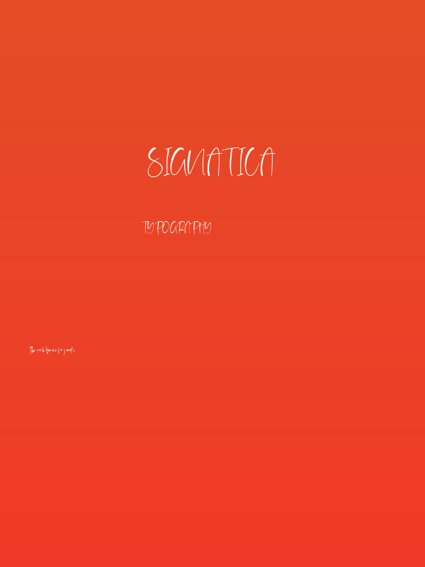 Signatica Poster