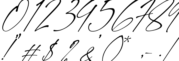 Signatie Font OTHER CHARS