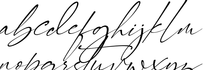 Signatie Font LOWERCASE