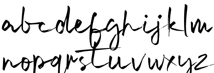 Signatime Font LOWERCASE