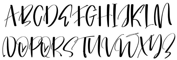Signatine Font UPPERCASE