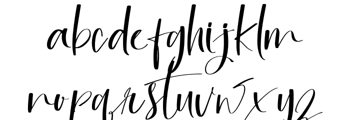 Signatine Font LOWERCASE
