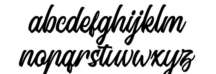 Signation Font LOWERCASE