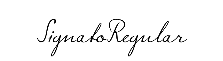 Signato Regular  Fuentes Gratis Descargar