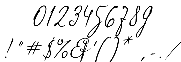 Signato Regular Font OTHER CHARS