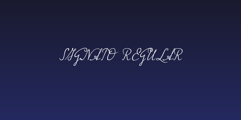 Signato Regular Social Header
