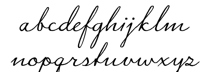 Signato Regular Font LOWERCASE