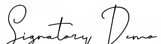 Signatory Demo  Fuentes Gratis Descargar