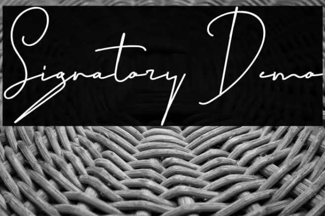 Signatory Demo Font examples