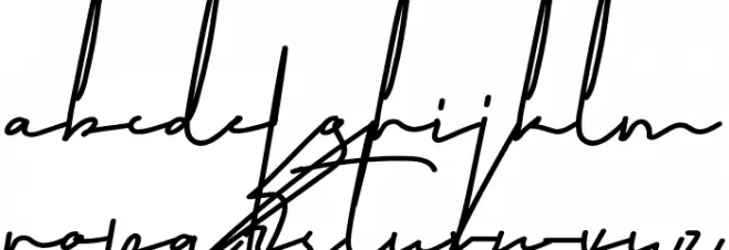 Signatory Demo Шрифта строчной