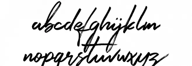 Signatour Font LOWERCASE