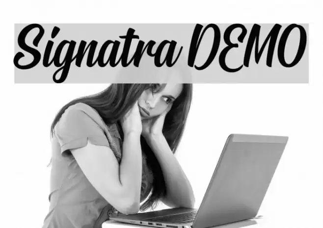 Signatra DEMO Font examples