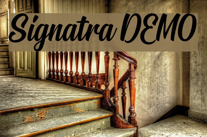 Signatra DEMO Font examples