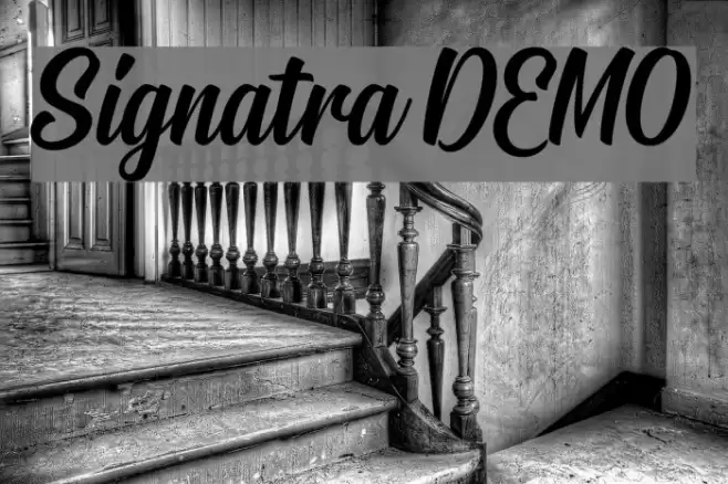 Signatra DEMO Font examples